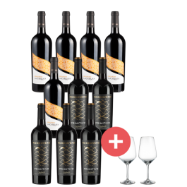 Italienischer Rotweingenuss inkl. Schott-Zwiesel Gläser - Weinpakete