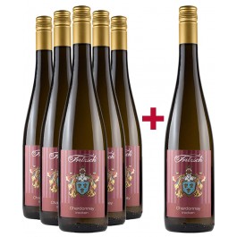 Fritzsch & Sohn  5+1 Sprendlinger Wißberg Chardonnay trocken Paket