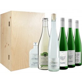 Weckbecker  Wein & Brand in edler Holzkiste