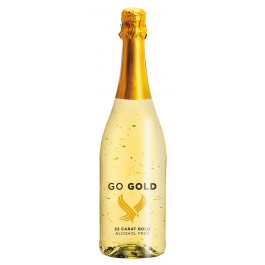 Somee  Go Gold Mousseux alkoholfrei mit 22 Karat Blattgold Flocken halbtrocken