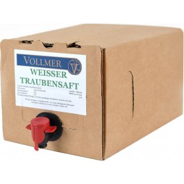 Roland Vollmer  Weißer Traubensaft 3L Bag-in-Box Weinschlauch 3,0 L