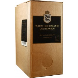 Fürst Hohenlohe-Oehringen  NEUE ERNTE!! Traubensaft Rot im praktischen 3L-Bag in the Box Weinschlauch NEUE ERNTE!! 3,0 L