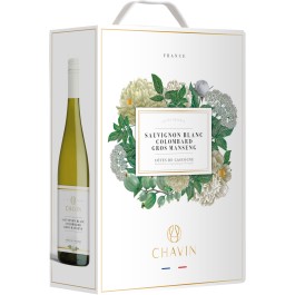 Chavin Sauvignon Blanc Cuvée, Côtes de Gascogne IGP, Bag in Box, 3,0 L, Südwestfrankreich, , Weißwein