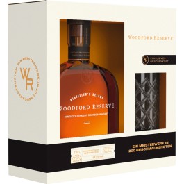 Woodford Reserva Straight Bourbon Whiskey, Kentucky 43,2 % Vol. 0,7 L, inkl. Tumbler Glas, Kentucky, Spirituosen
